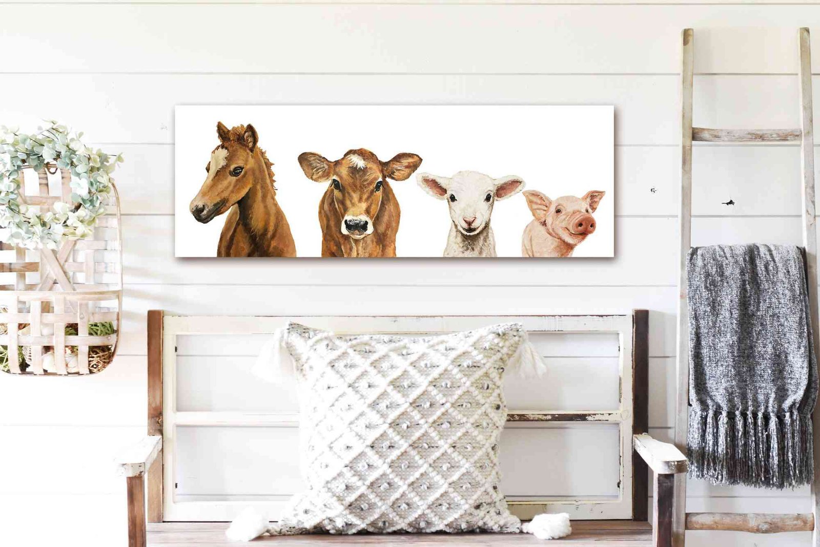 Modern White Farm Animal Home Decor Ideas